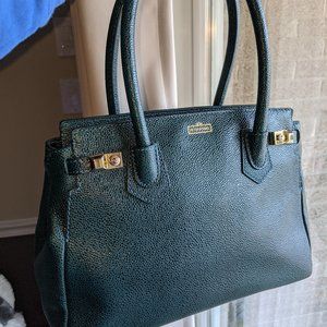 Henri Bendel Dark Teal Green Carlyle Bag